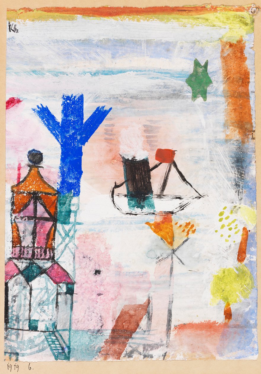 Pequeno Vapor, 1919. de Paul Klee