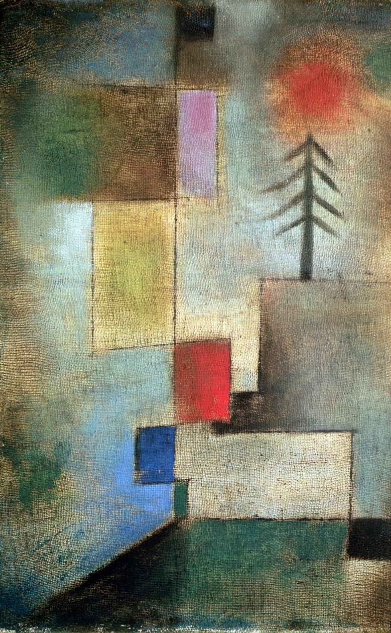 Pequena imagem de pinheiros de Paul Klee