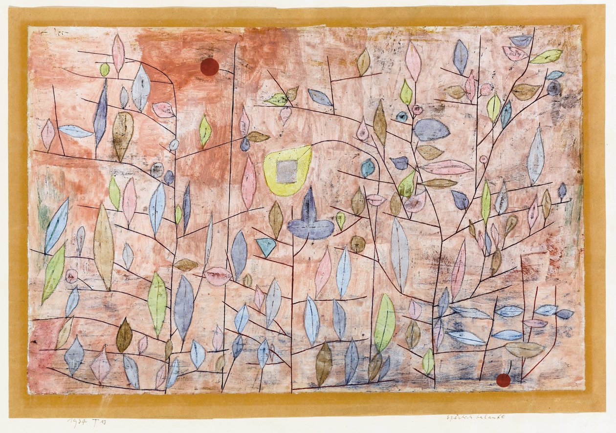 Folhagem esparsa; Folhagem esparsa de Paul Klee