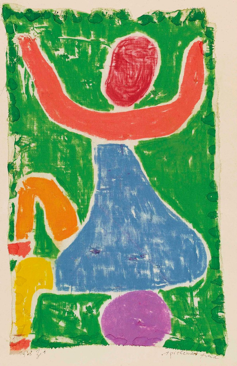 Criança brincando Criança brincando, 1938. de Paul Klee