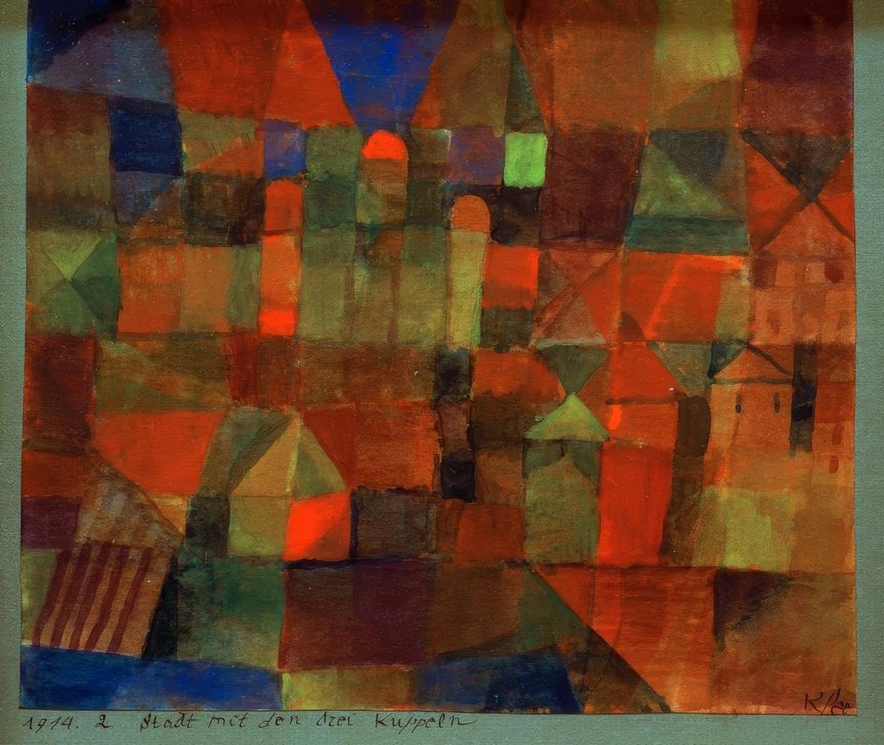 Cidade com as três cúpulas de Paul Klee