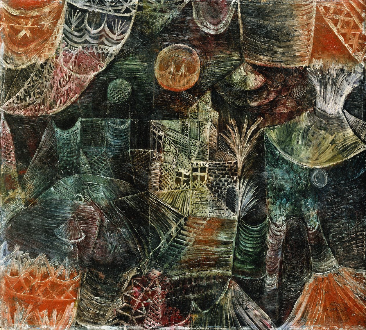 Cenário Cénico; Groyne Landscape de Paul Klee