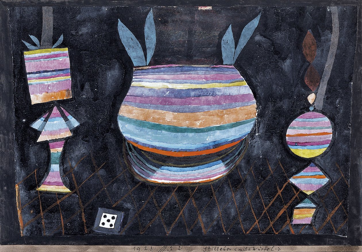 Ainda vida com dados de Paul Klee