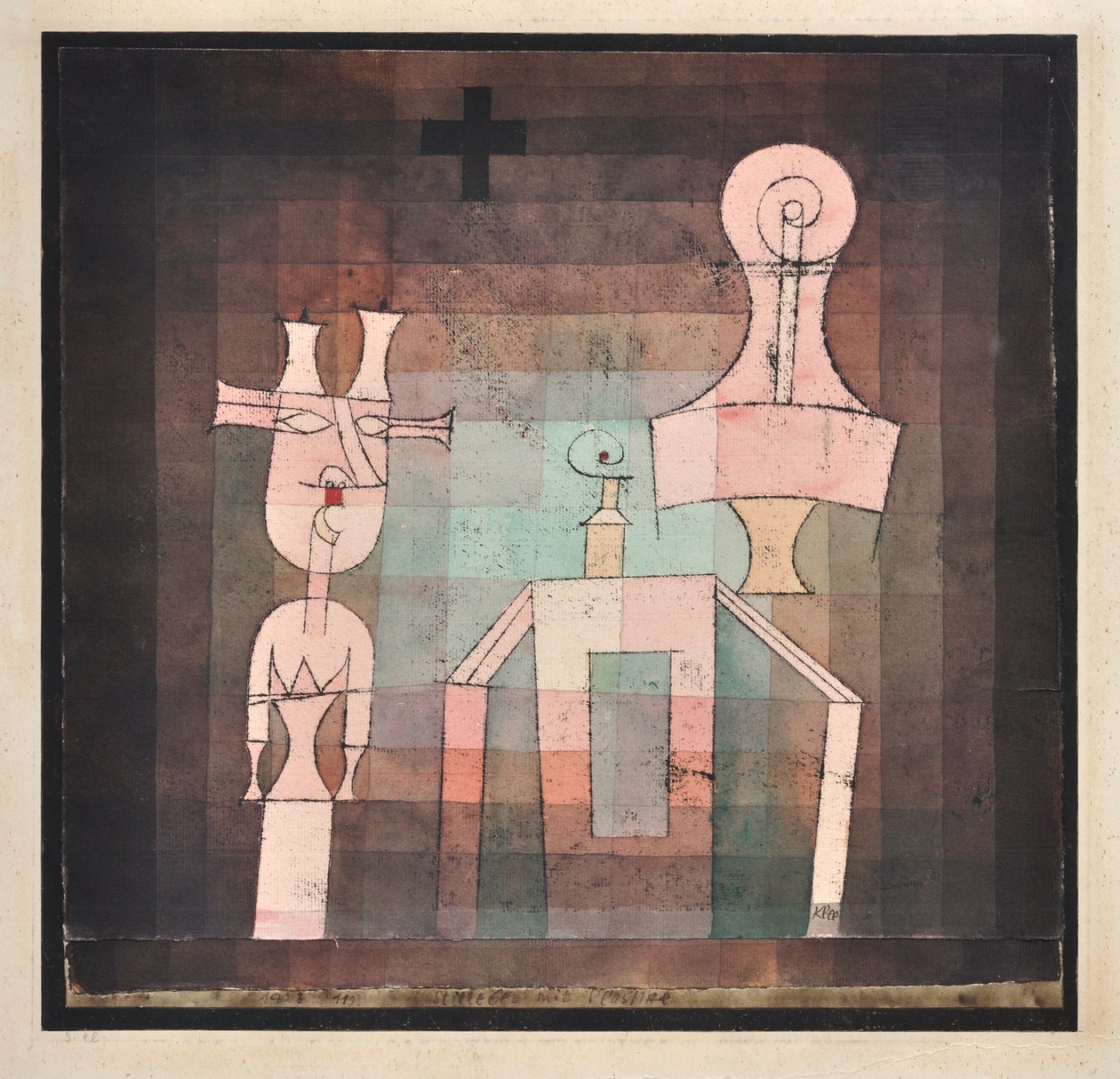 Natureza morta com esculturas Natureza morta com esculturas, 1923. de Paul Klee