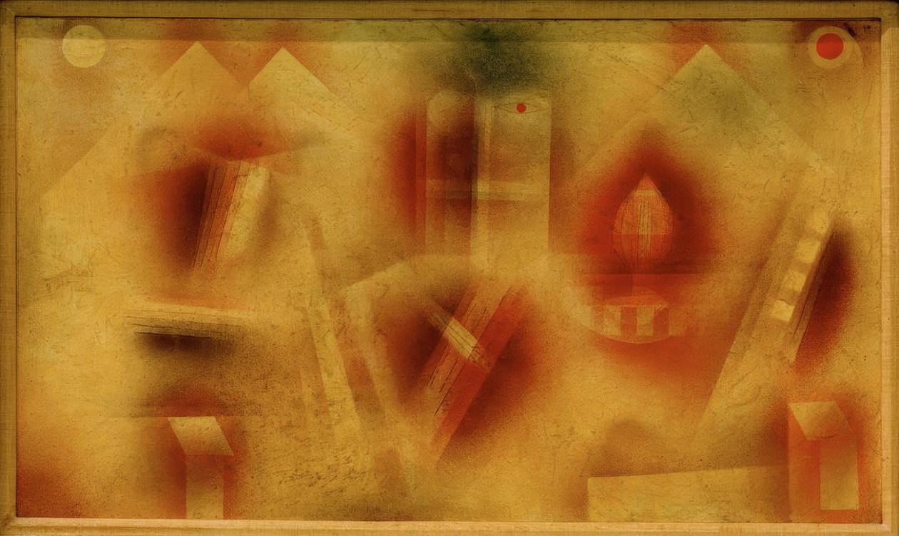 Natureza morta com fragmentos de Paul Klee