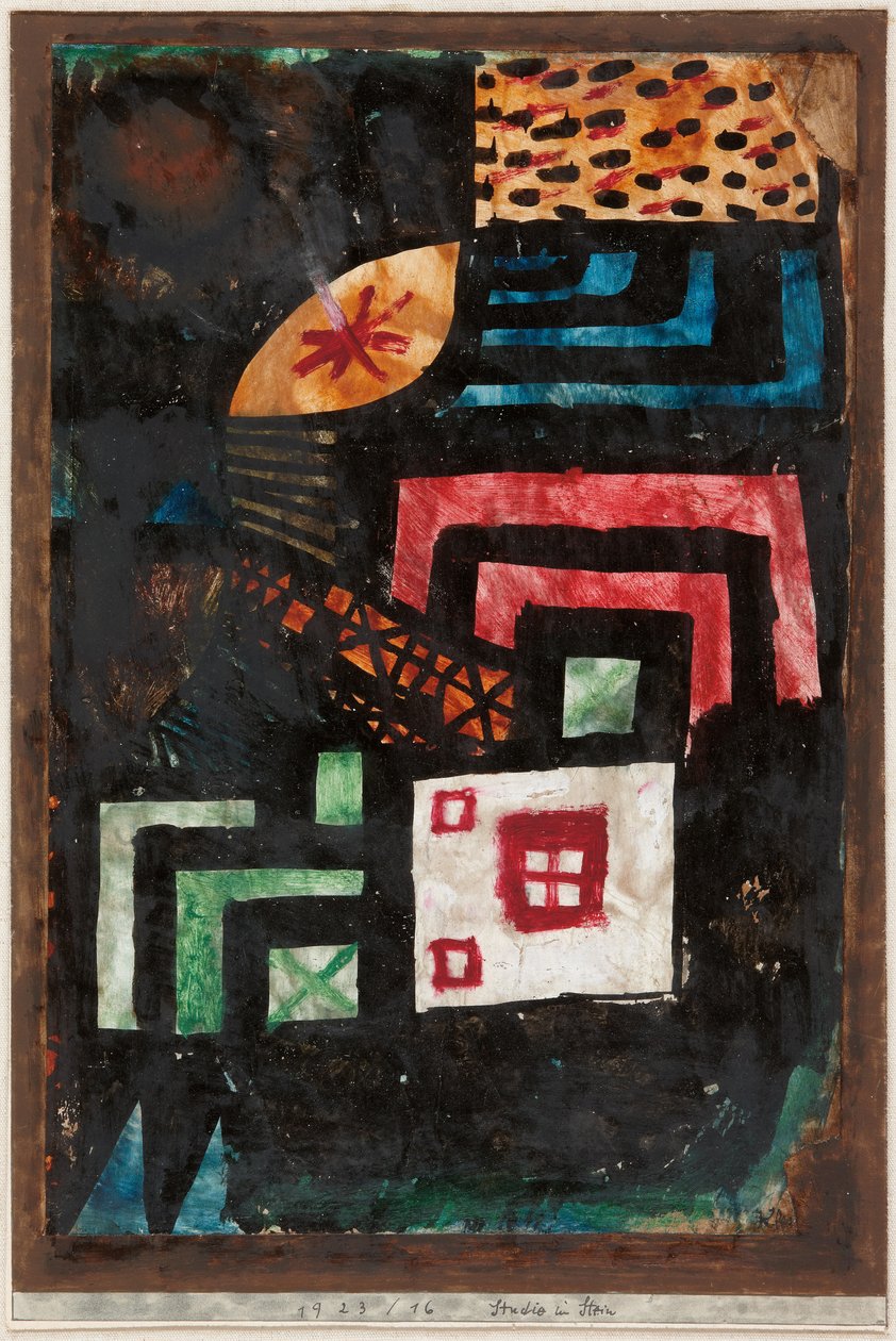 Estudo em Pedra; Studie im Stein de Paul Klee