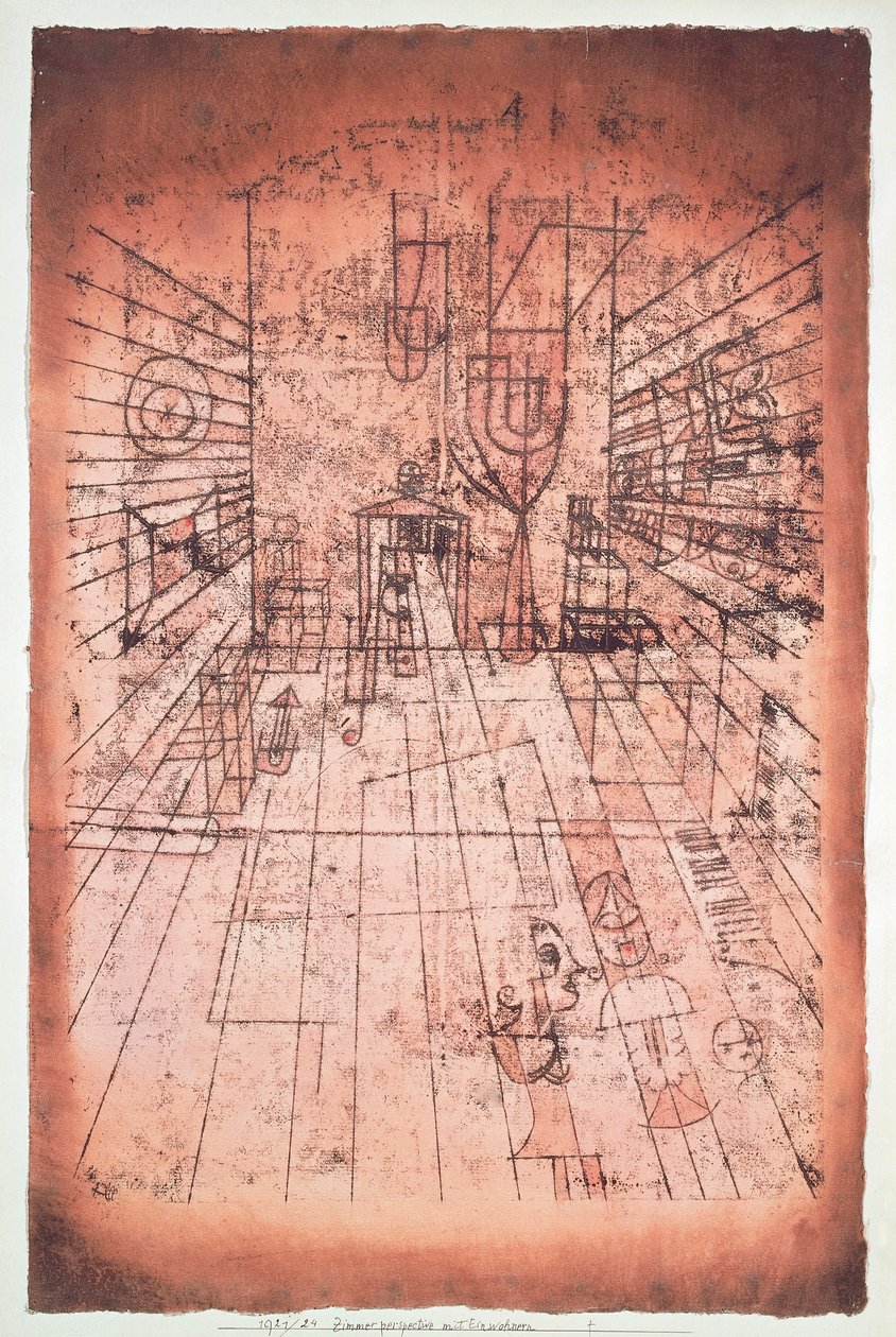 Suíça, Berna, Perspectiva de Quarto com Habitantes de Paul Klee