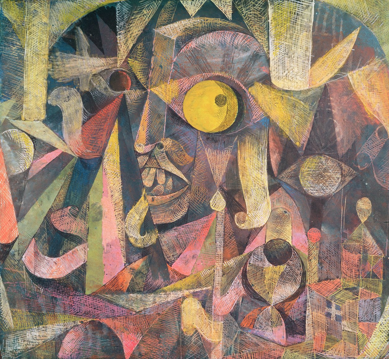 A Lua Estava no Declin, Mostrou-me o Grimace de um inglês, um Lord Mal Fame de Paul Klee