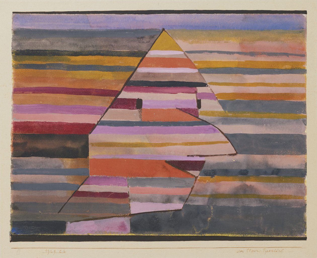 O palhaço da pirâmide de Paul Klee