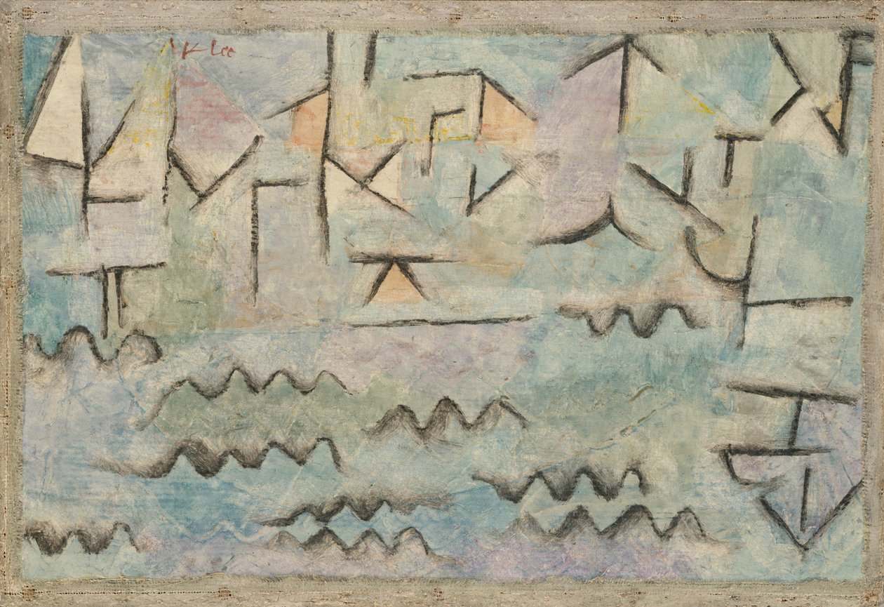 O Reno em Duisburg de Paul Klee