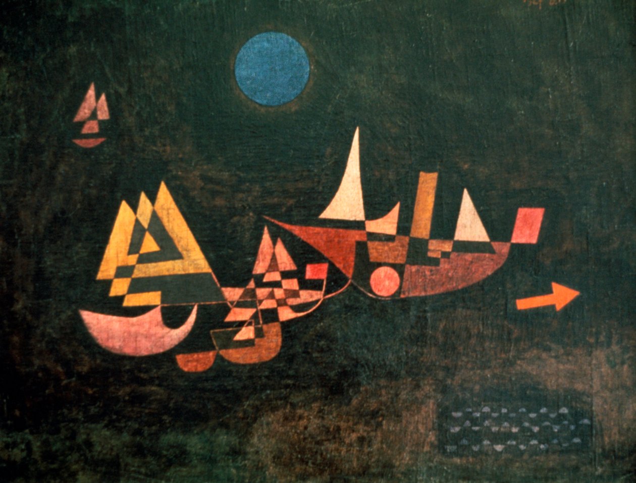 Os navios partem, 1927 de Paul Klee