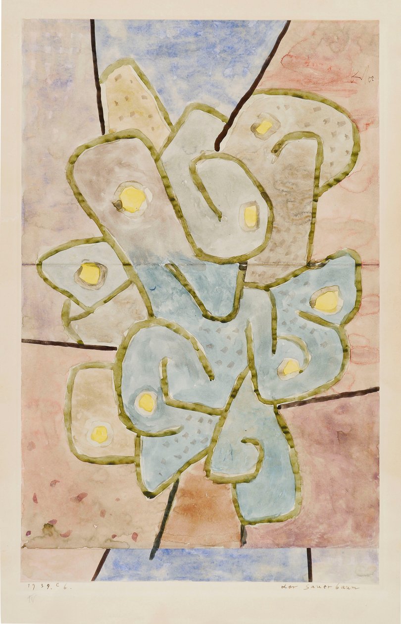 A Árvore Azeda, 1939. de Paul Klee