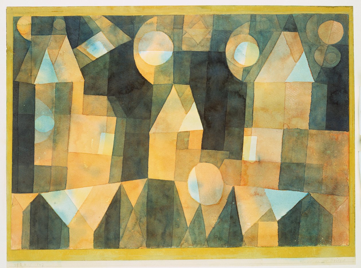 Três Casas e uma Ponte de Paul Klee