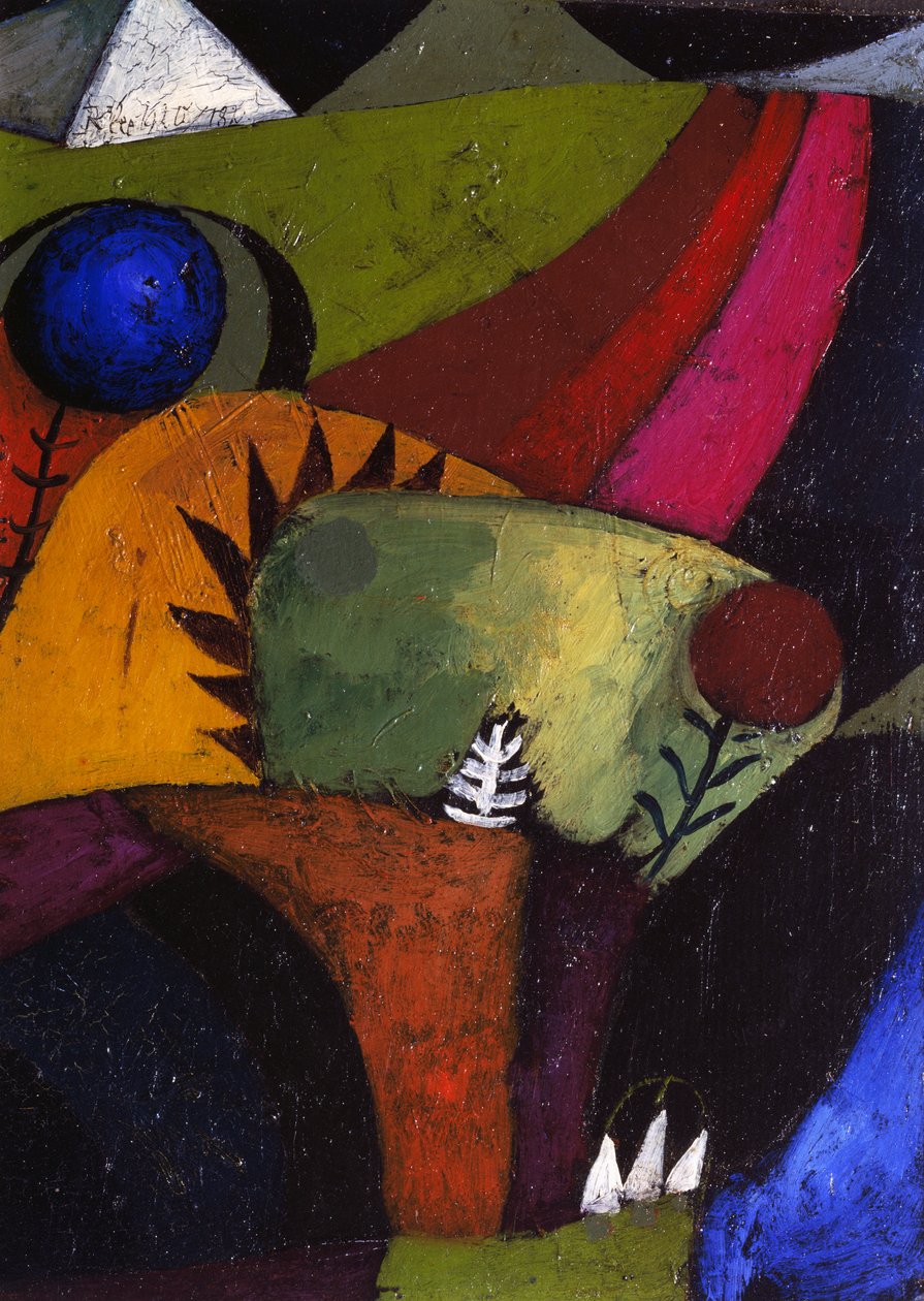Três flores de sino brancas de Paul Klee