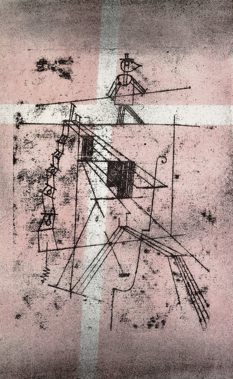 Andador de corda bamba; andador de corda bamba de Paul Klee
