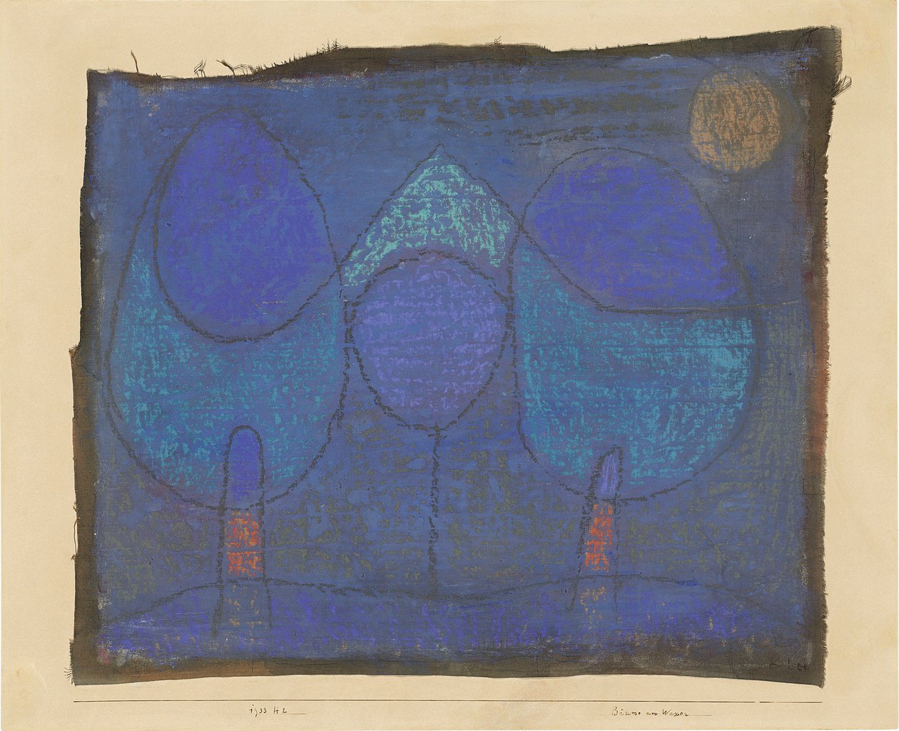 Árvores à beira da água, 1933. de Paul Klee