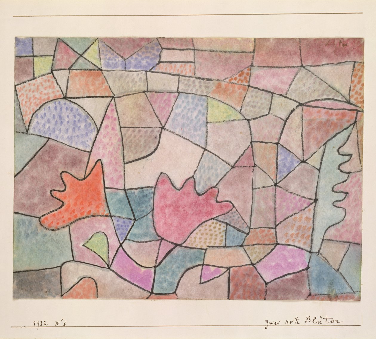 Duas Flores Vermelhas de Paul Klee