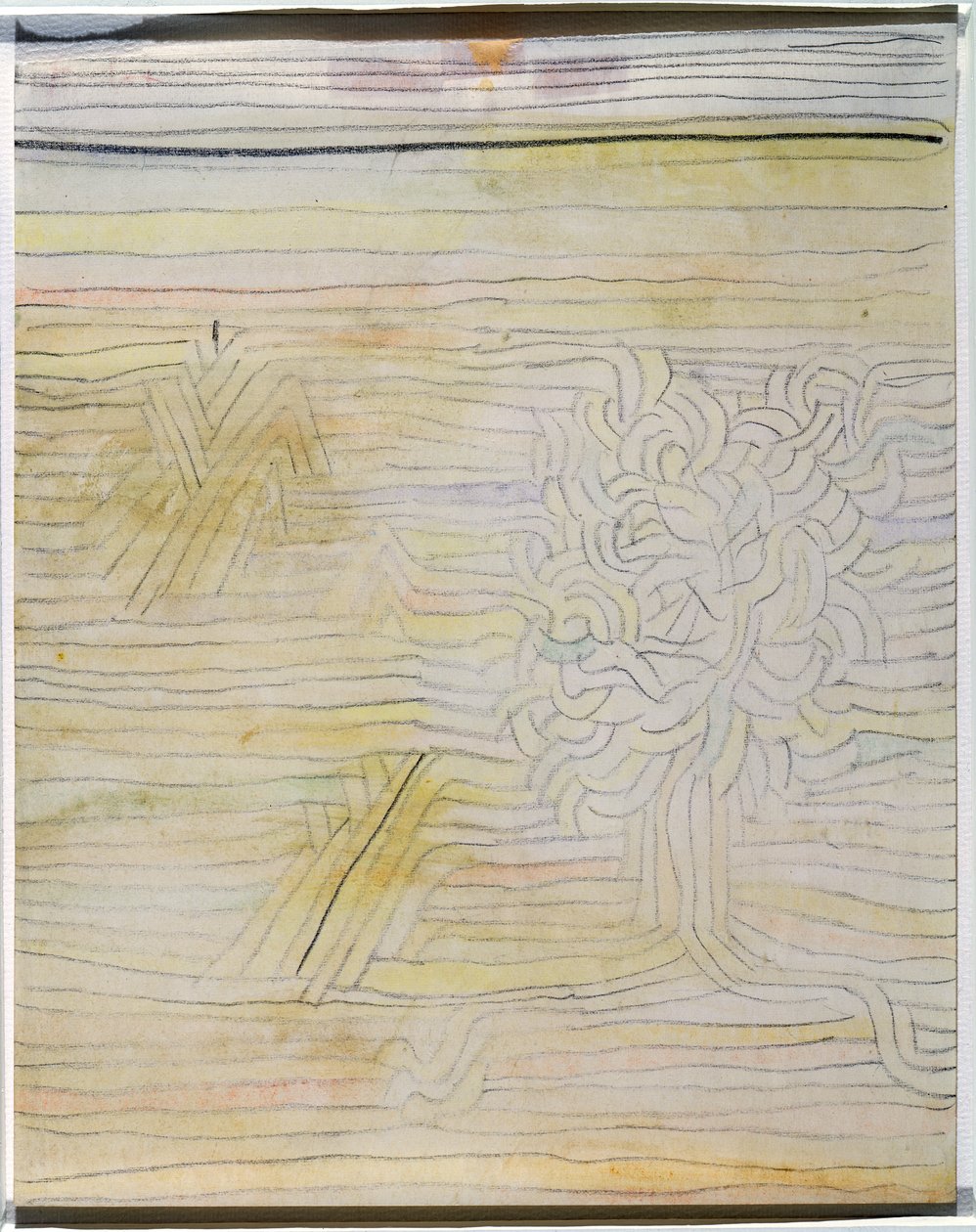 Sem título, c.1934 (aguarela e giz sobre papel) de Paul Klee