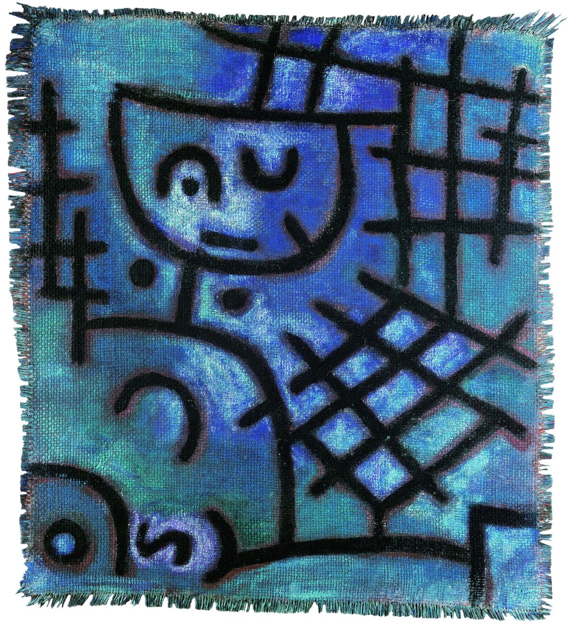 Sem título, c.1940 (óleo sobre serapilheira) de Paul Klee