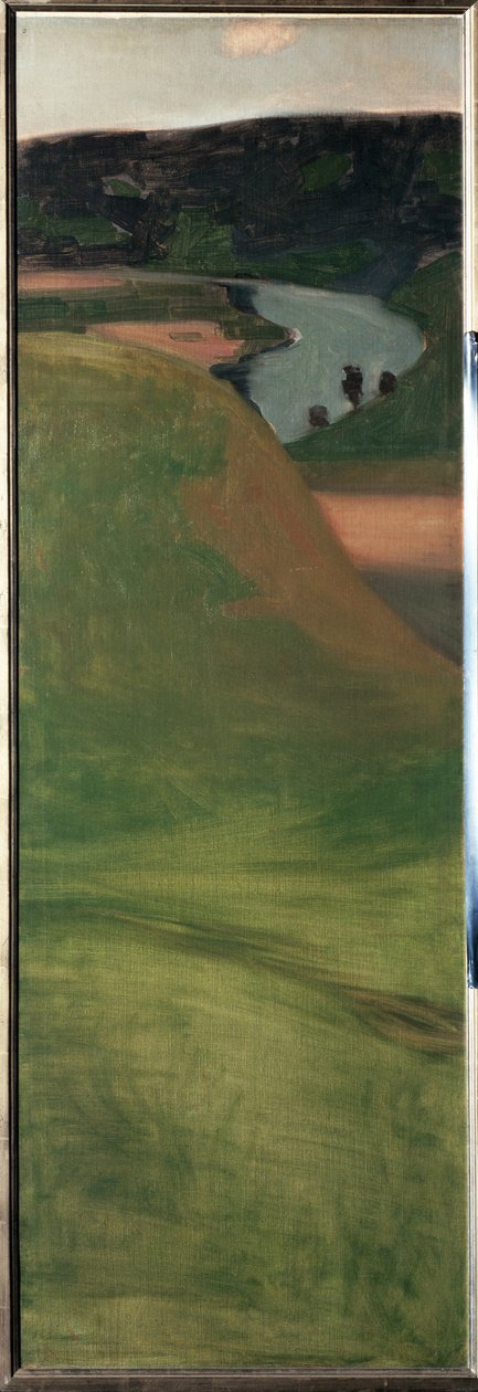 Vista do vale de Aar, Suíça - Pintura de Paul Klee