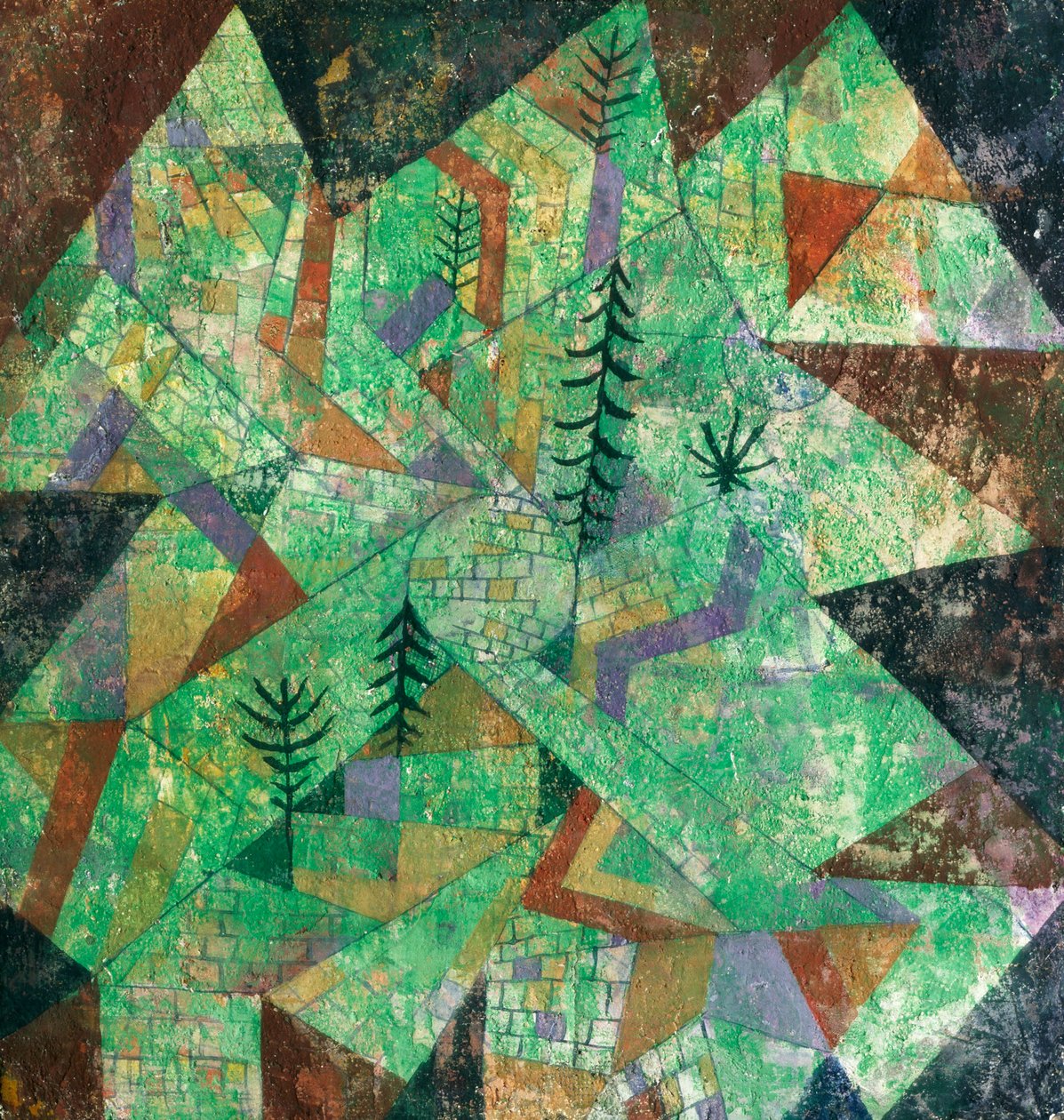 Wald Bau (construção de florestas) de Paul Klee