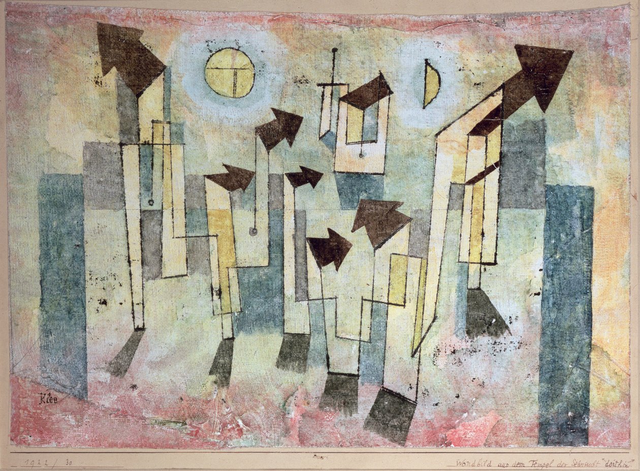 Pintura de Parede a partir do Templo da Saudade de Paul Klee