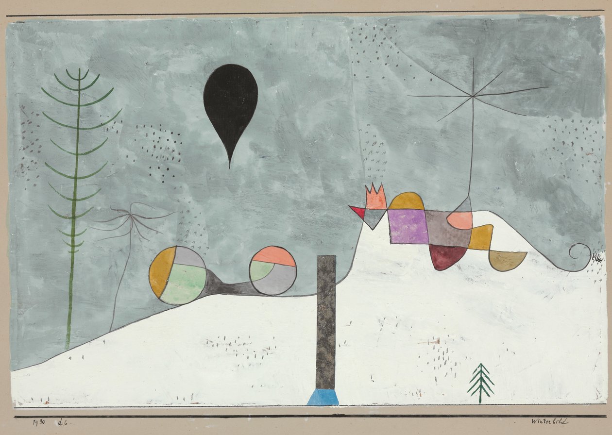 Fotografia de Inverno; Winterbild de Paul Klee