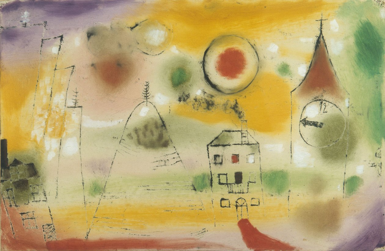 Dia de inverno, pouco antes do meio-dia de Paul Klee