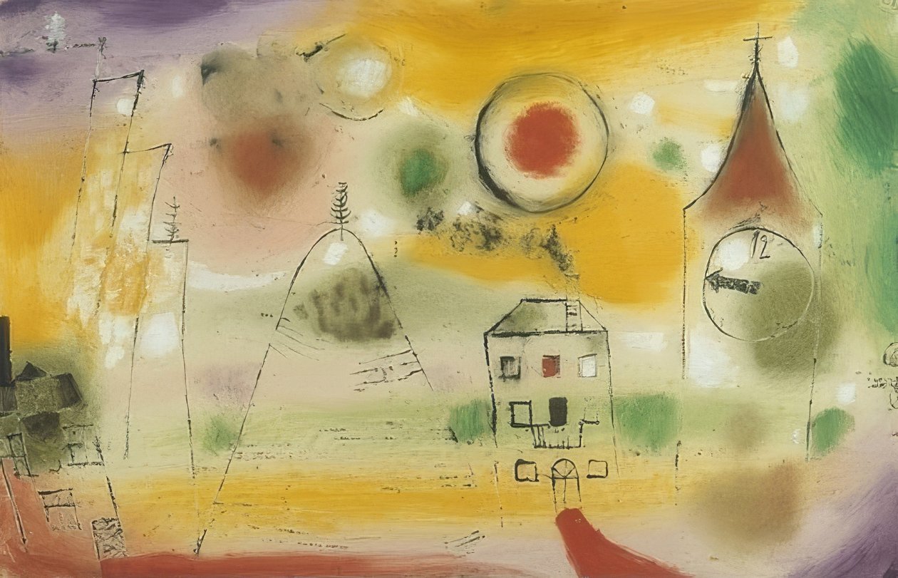 Dia de inverno, pouco antes do meio dia. 1922 de Paul Klee