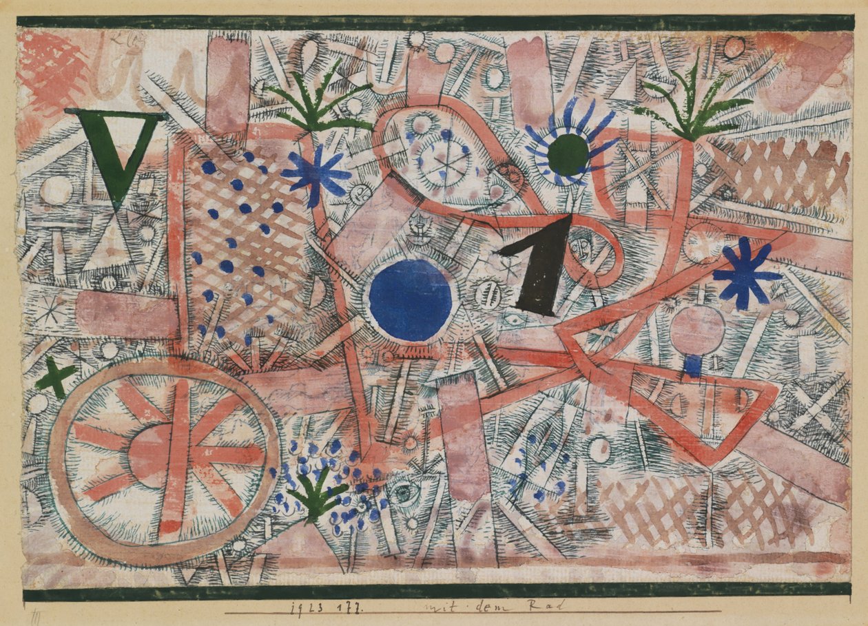 Com a roda. de Paul Klee