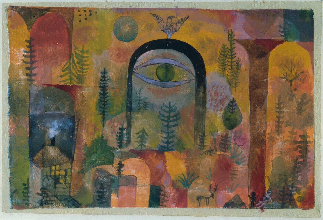 Com a águia de Paul Klee