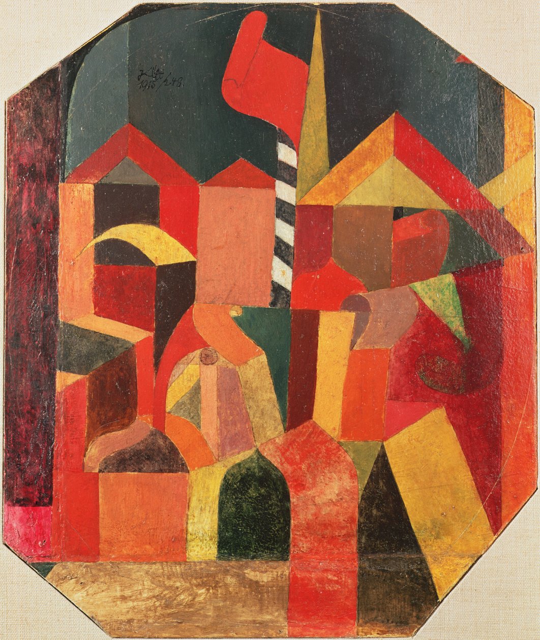 Com a bandeira vermelha de Paul Klee