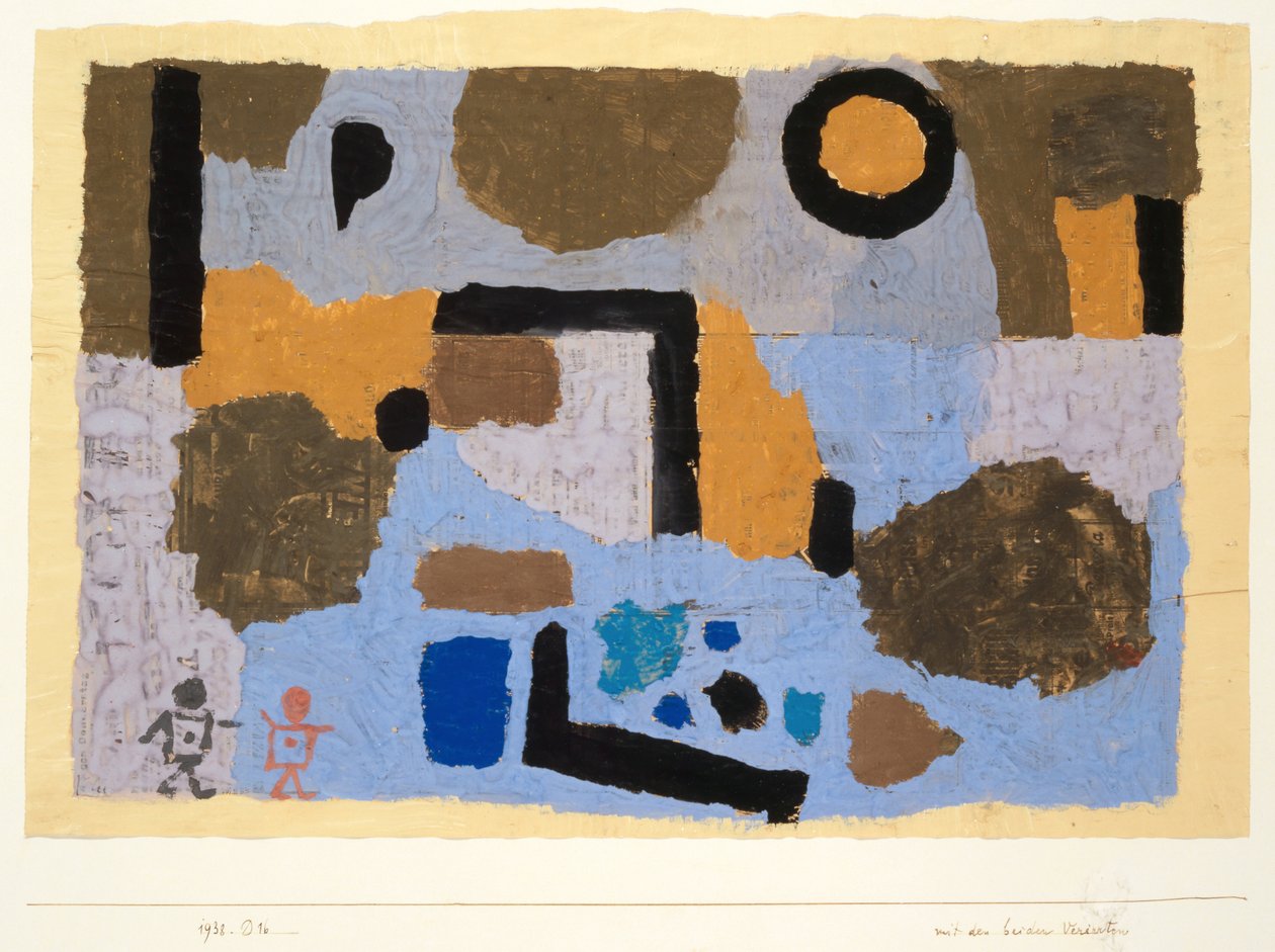 Com os dois perdidos, 1938. de Paul Klee