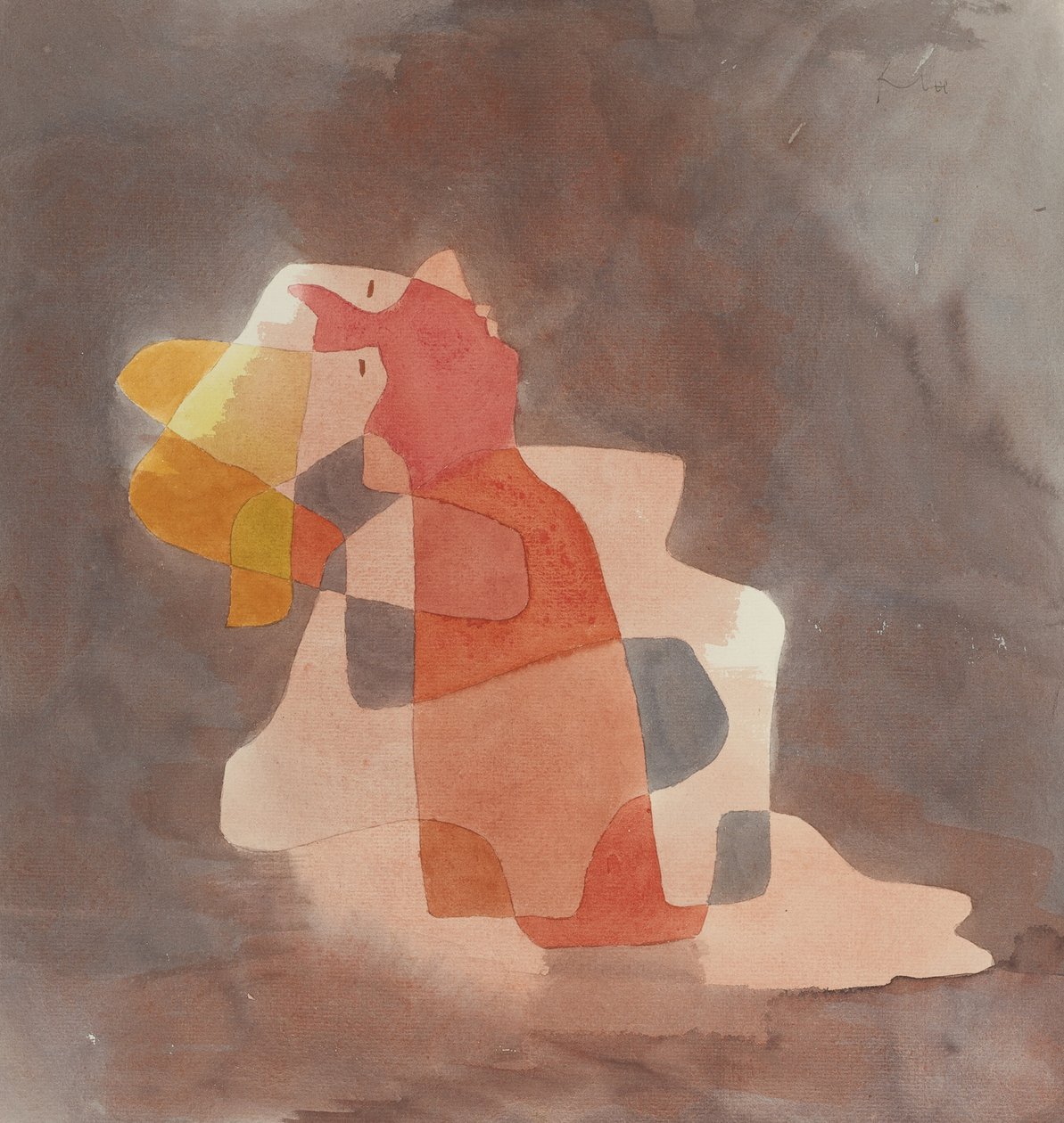 Mulher inclinada para trás, 1929 de Paul Klee