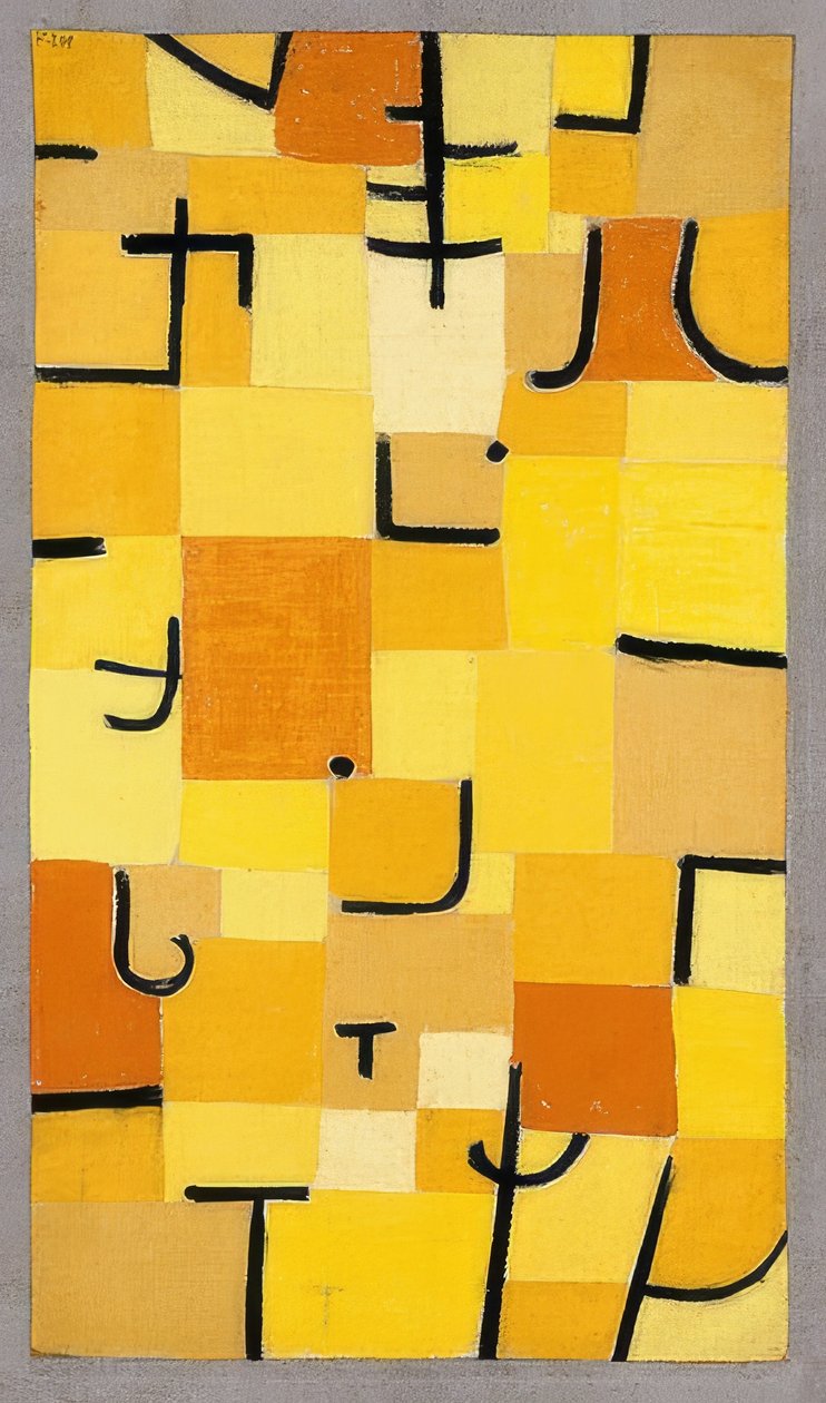 Entre em amarelo. 1937 de Paul Klee