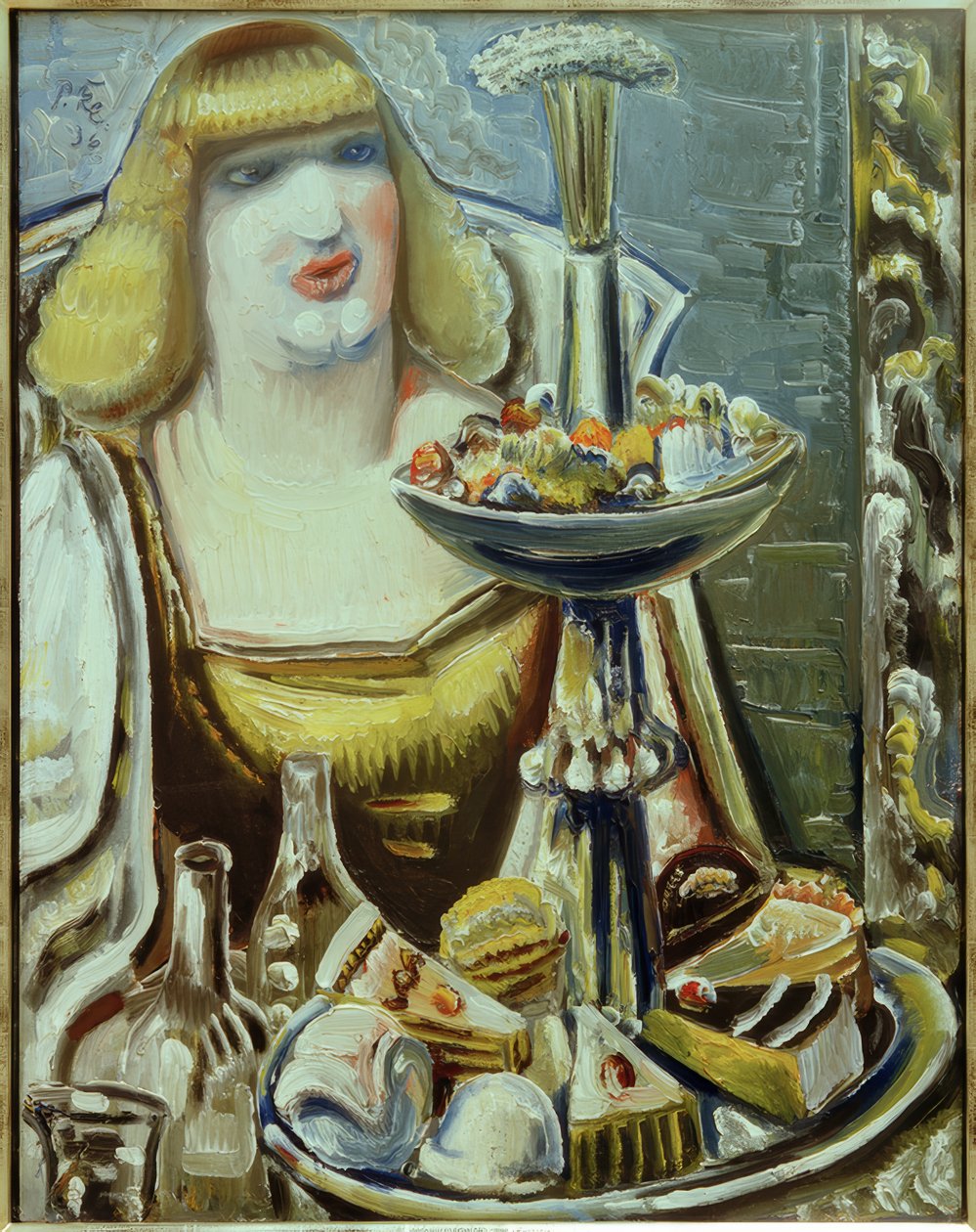 Mulher com confeitaria de Paul Kleinschmidt