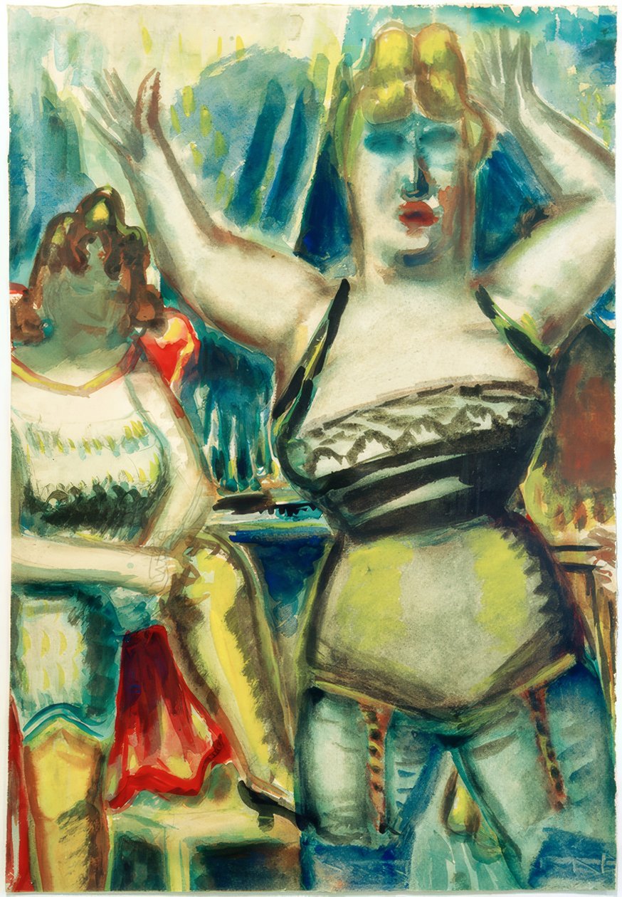 Mulher de braços erguidos de Paul Kleinschmidt