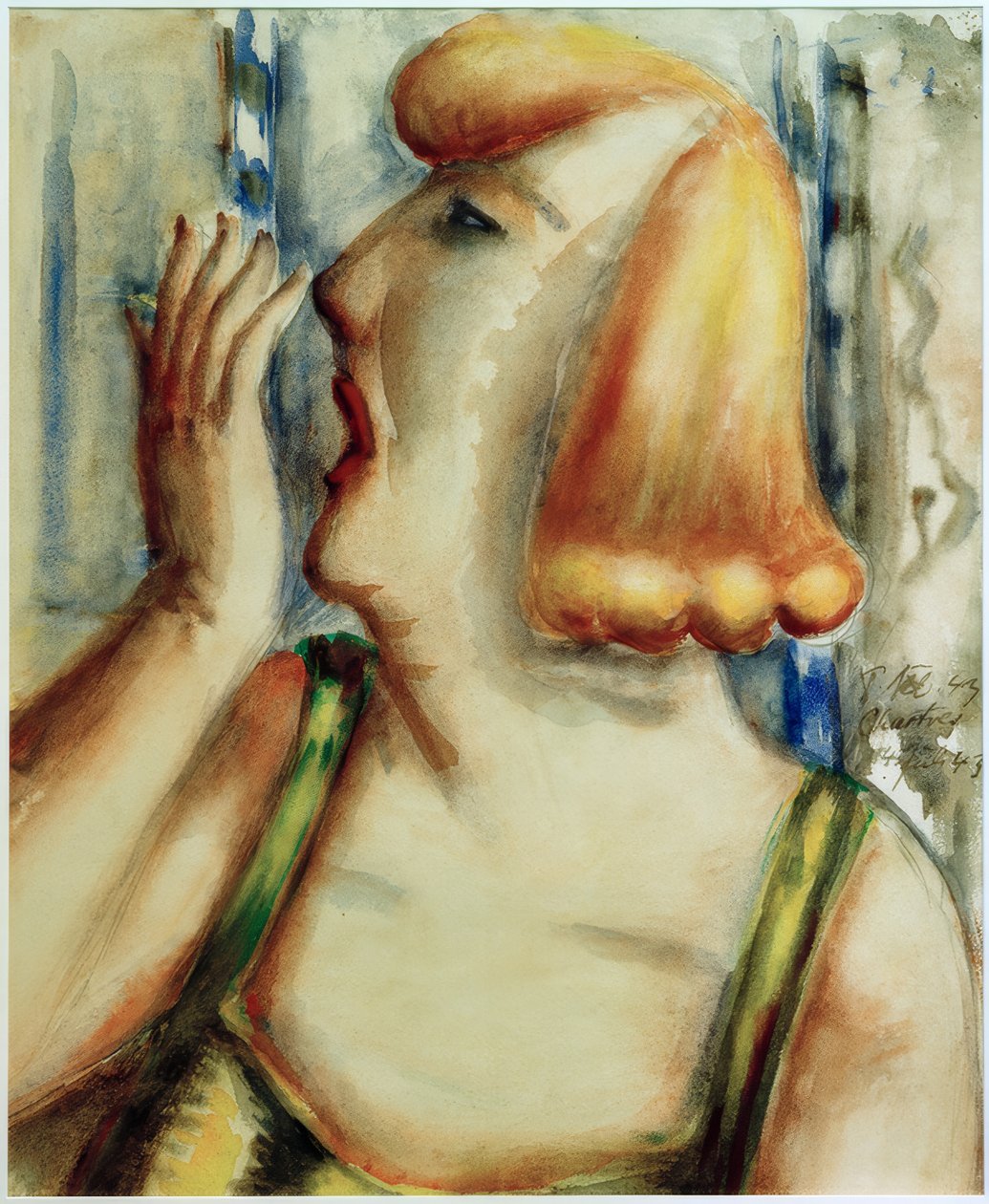 Mulher bocejante de Paul Kleinschmidt