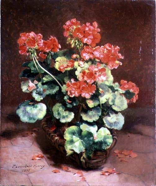 Flores num cesto de Paul Lecuit Monroy