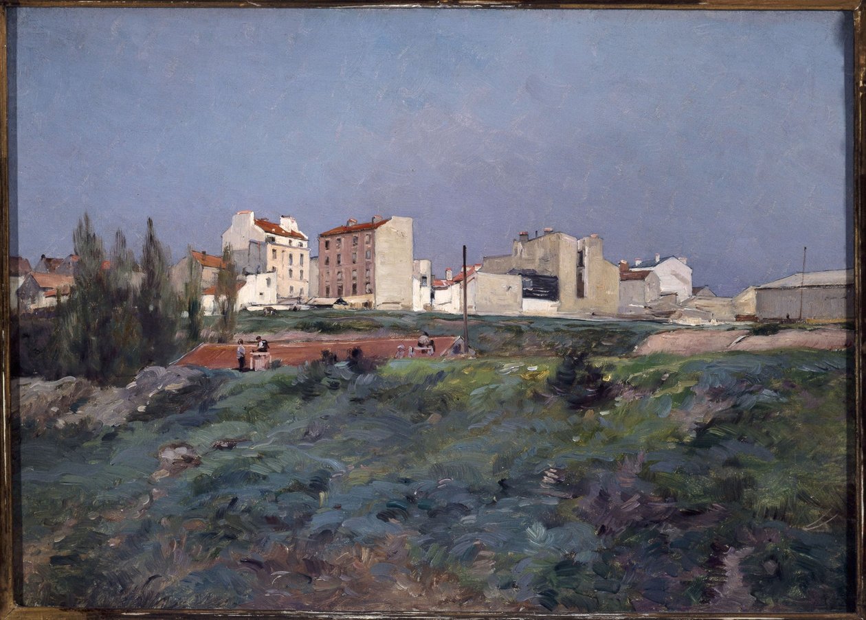 O vale do Bièvre, à esquerda da rue de Tolbiac de Paul Léon Felix (attr. to) Schmitt