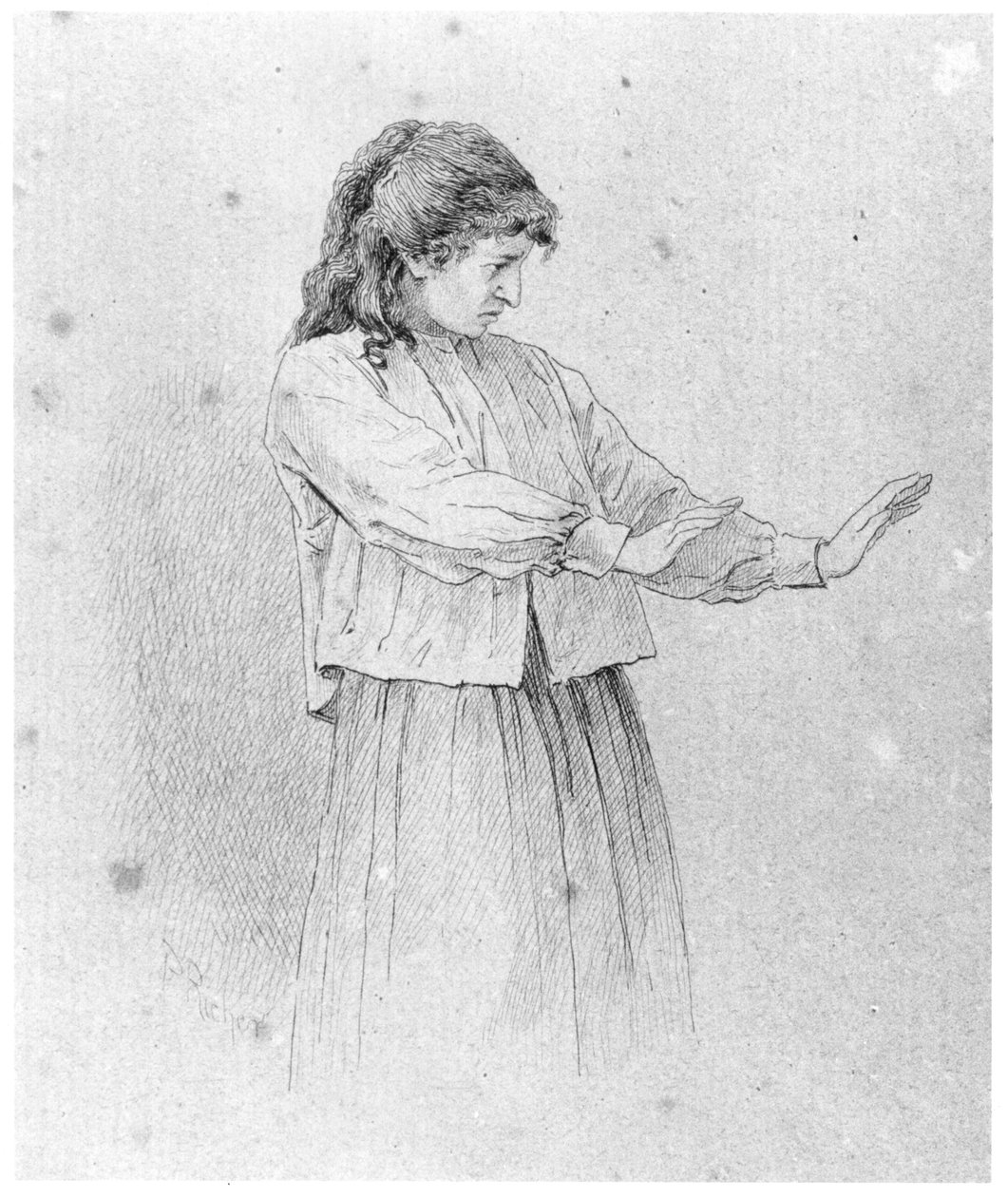 Mulher histérica de Paul Marie Louis Pierre Richer