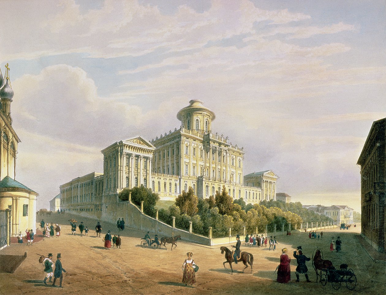 A Casa Pashkov (O Instituto da Nobreza), de 1830 de Paul Marie Roussel