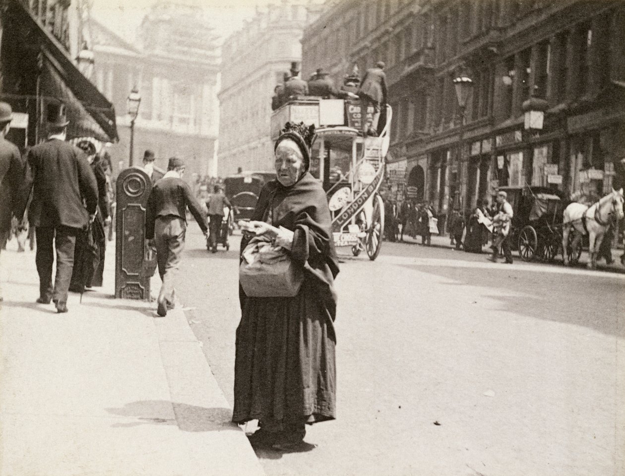 Vendedor de fósforos, Ludgate Hill, Londres, 1893 de Paul Martin