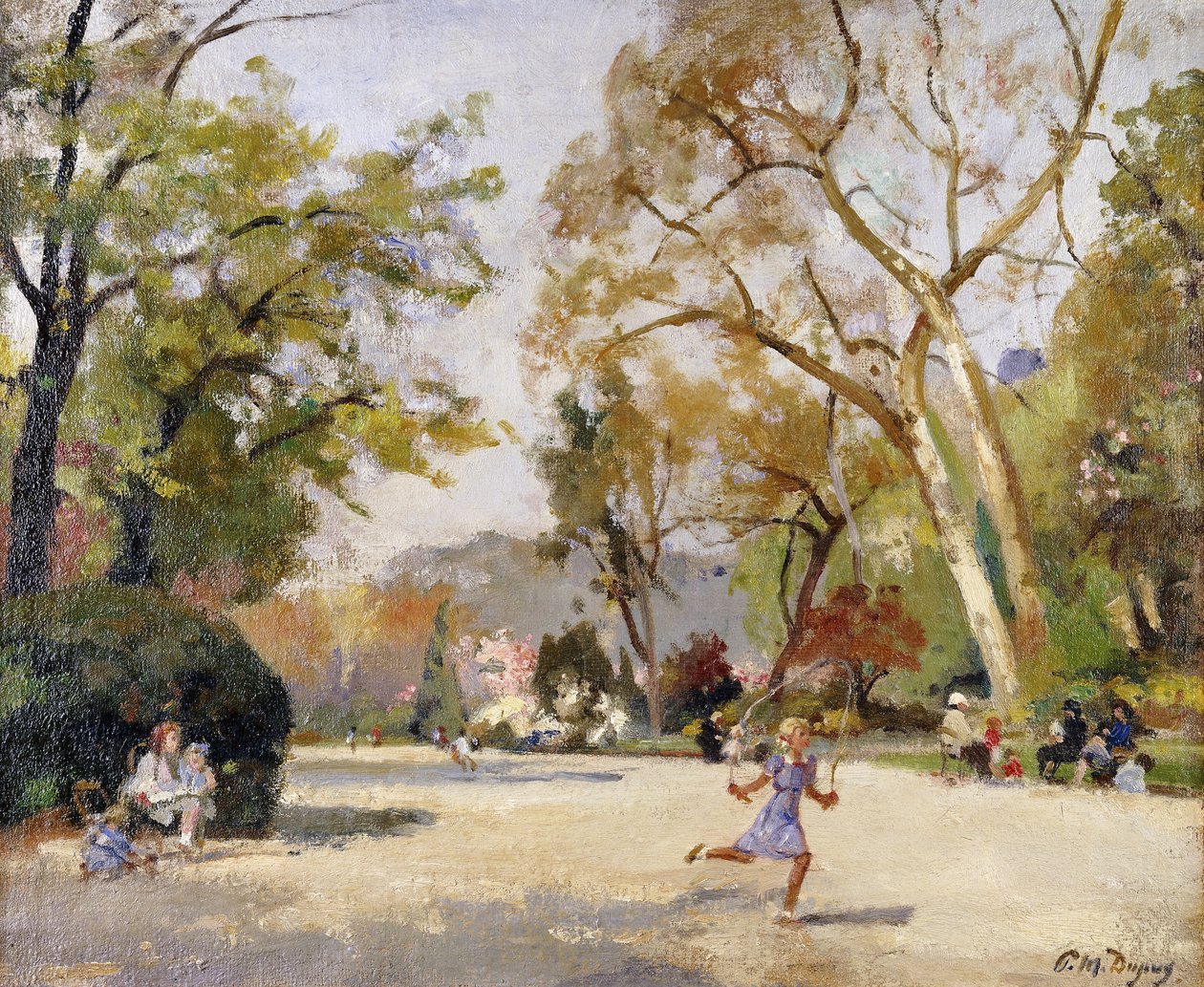 Crianças no Parc Monceau; Enfants au Parc Monceau de Paul Michel Dupuy