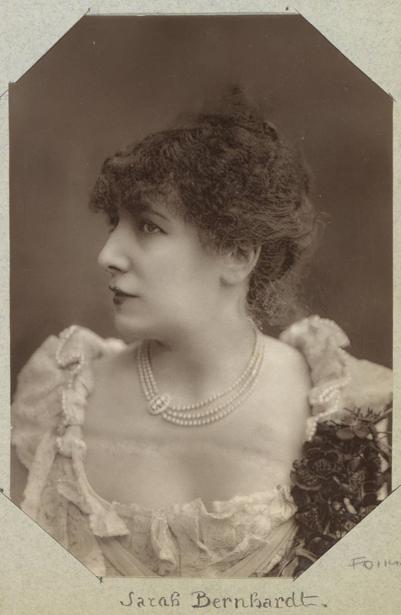 Retrato de Sarah Bernhardt, atriz de Paul Nadar