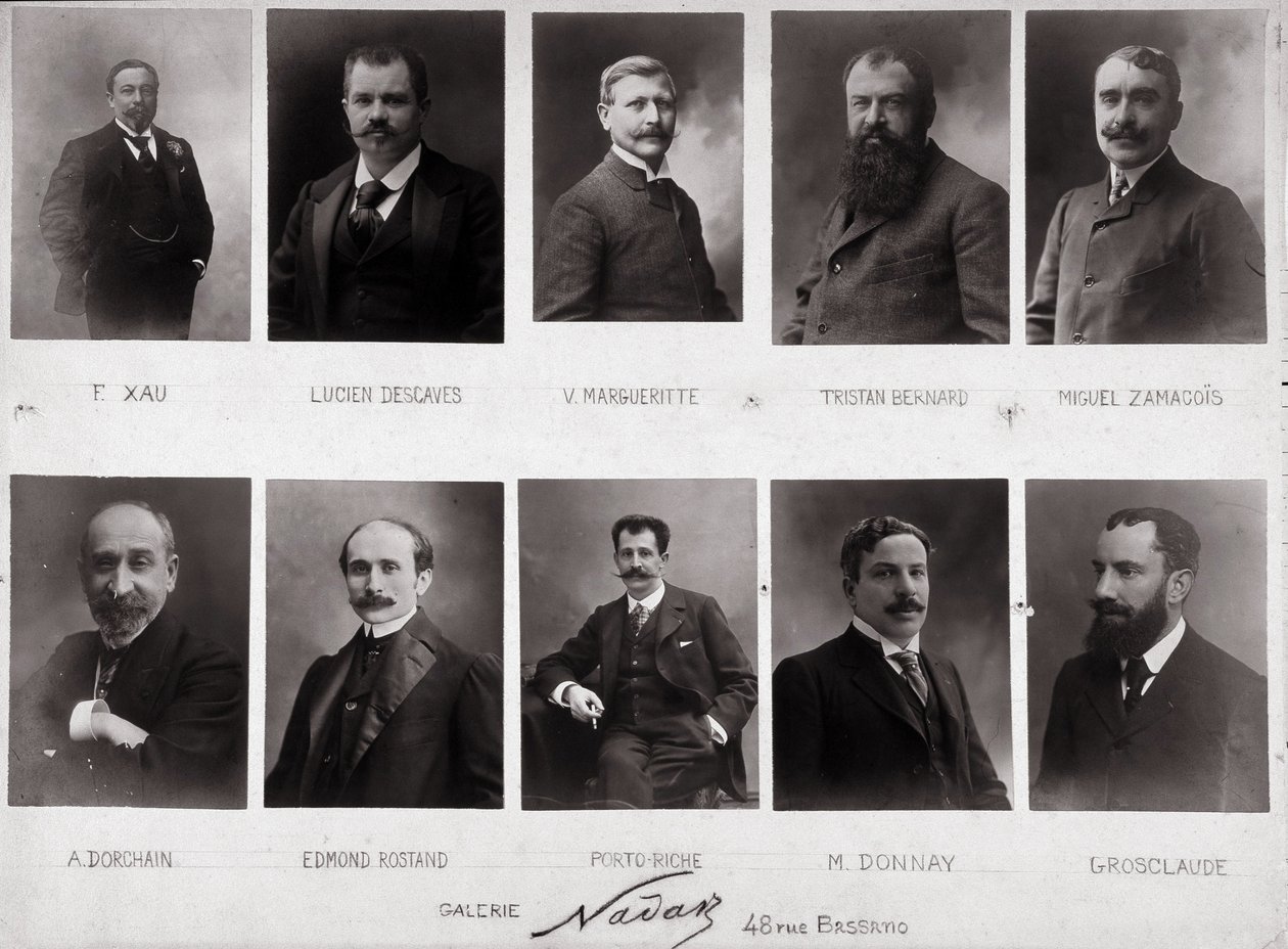 Dez retratos de Paul Nadar (foto a p/b) de Paul Nadar