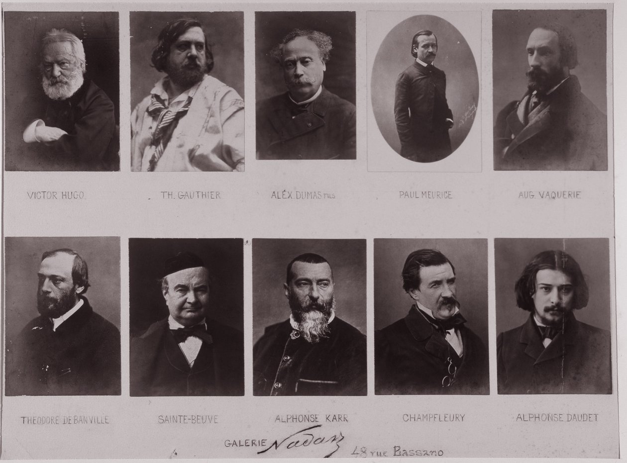 Dez retratos de Paul Nadar (foto a p/b) de Paul Nadar