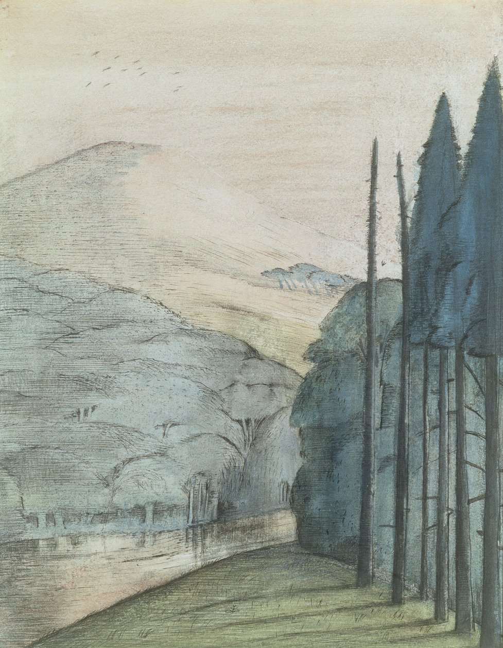 Um amanhecer de Paul Nash