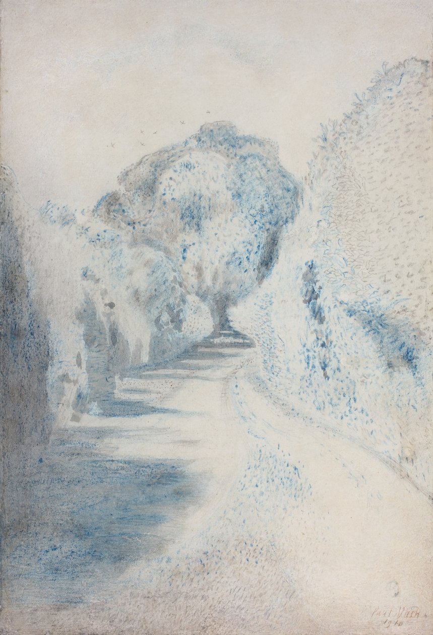 Uma faixa em azul de Paul Nash