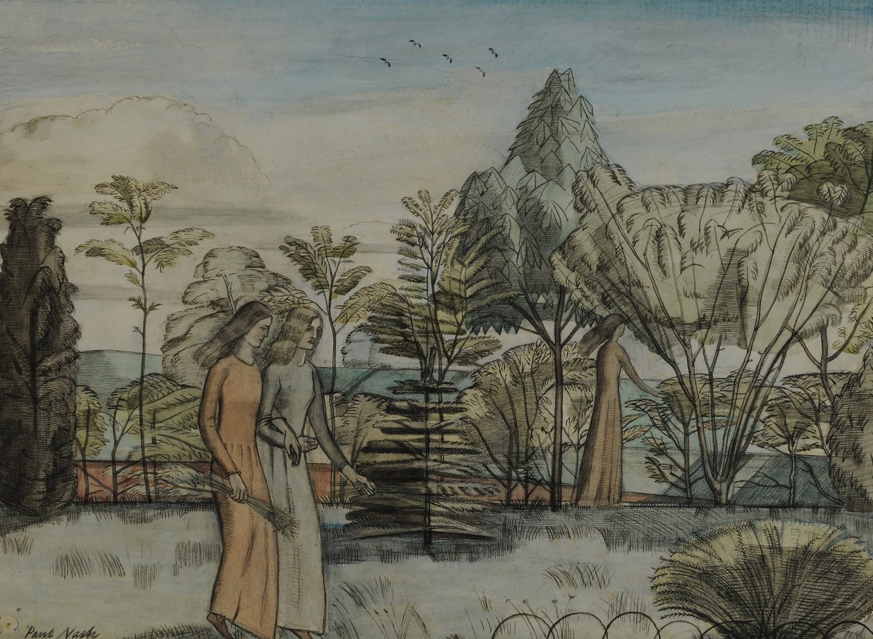 Bárbara no jardim de Paul Nash